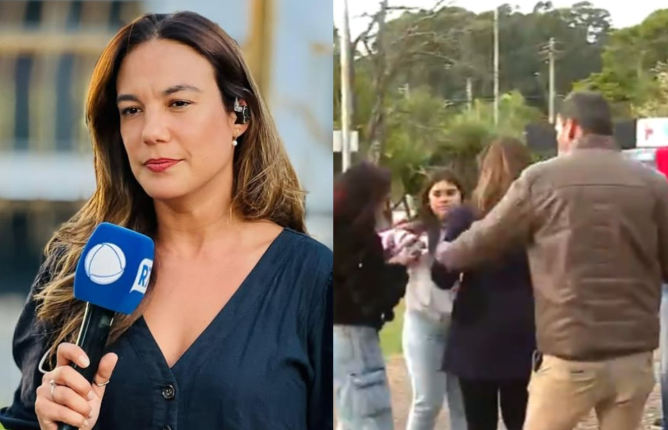 Repórter da Record reage após agressão ao vivo da Band