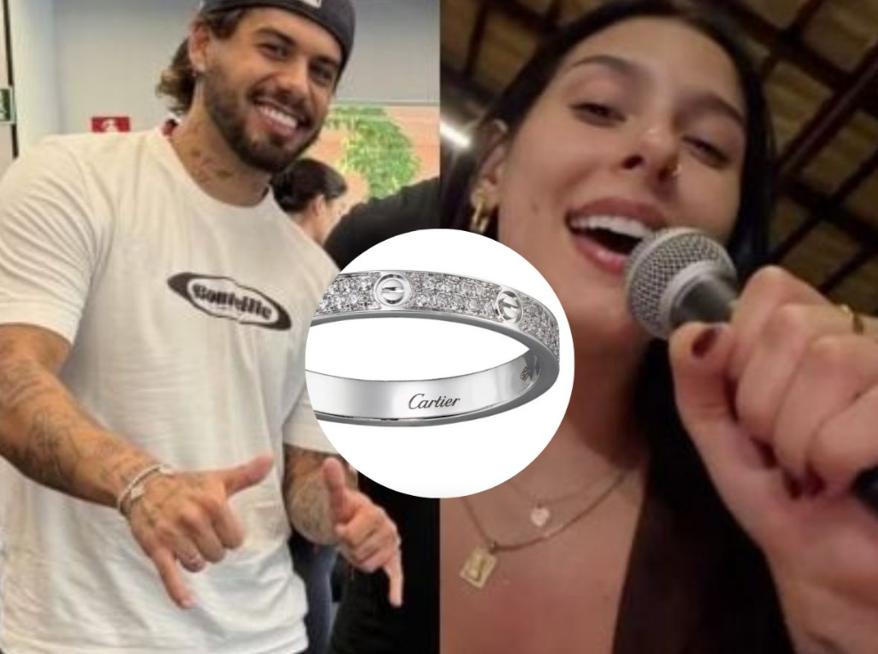 Ana Castela e Zé Felipe exibem supostas alianças luxuosas