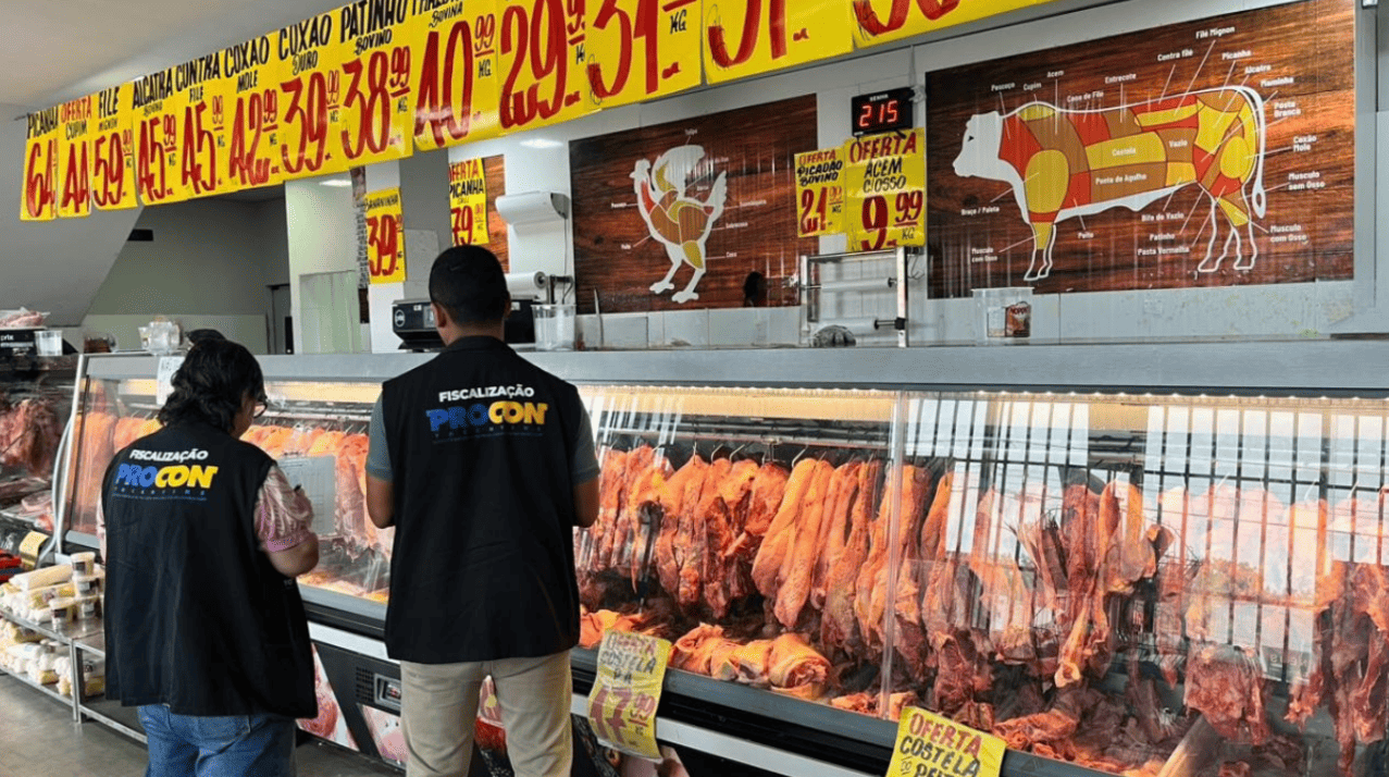 Procon Tocantins encontra variação de até 87,55% nos preços das carnes em Palmas