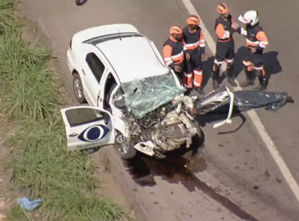 Tragédia: cinegrafista da Band morre e repórter fica gravemente ferida em acidente