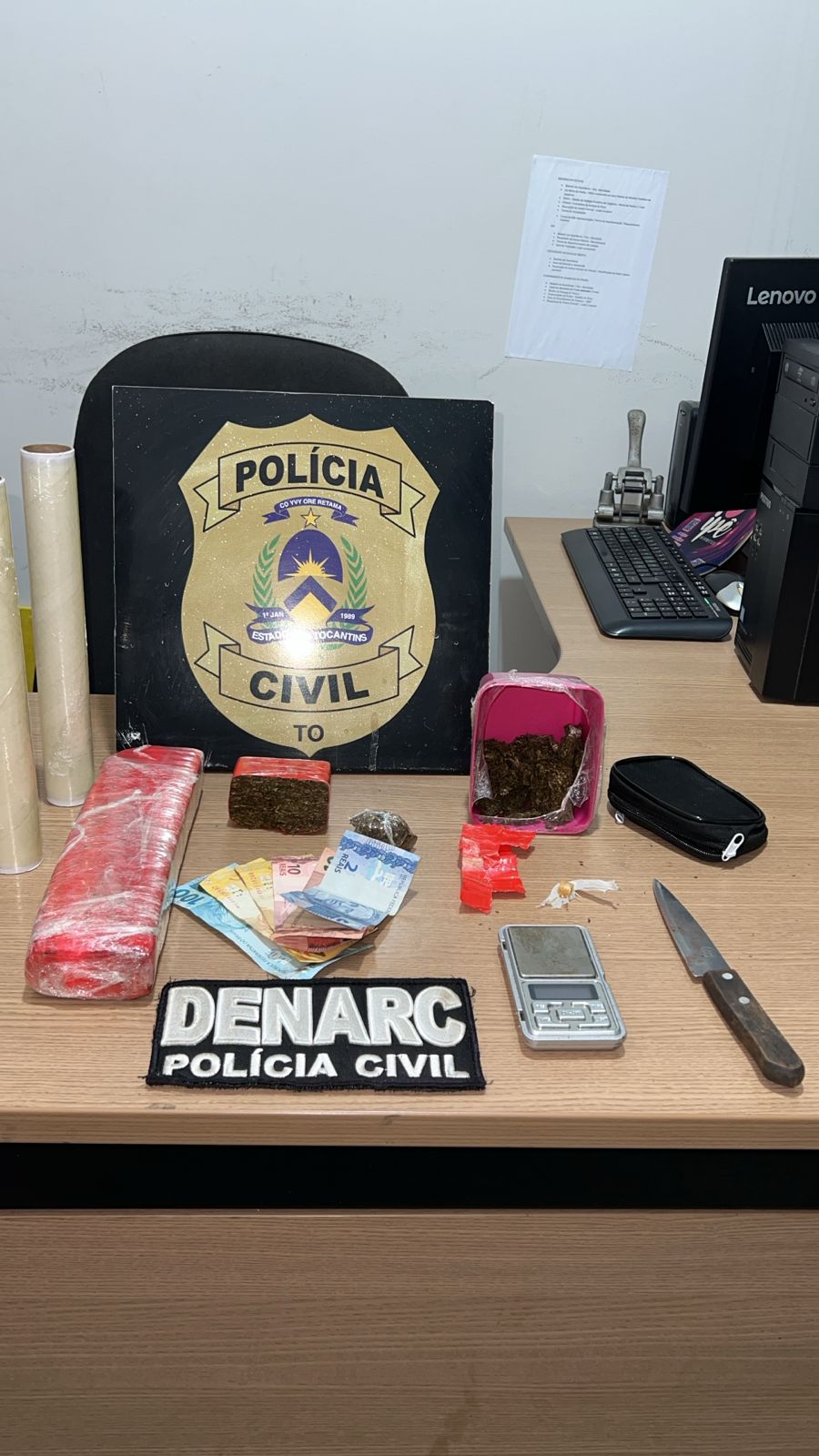 Em Araguaína, Polícia Civil desarticula ponto de venda de drogas e prende traficante