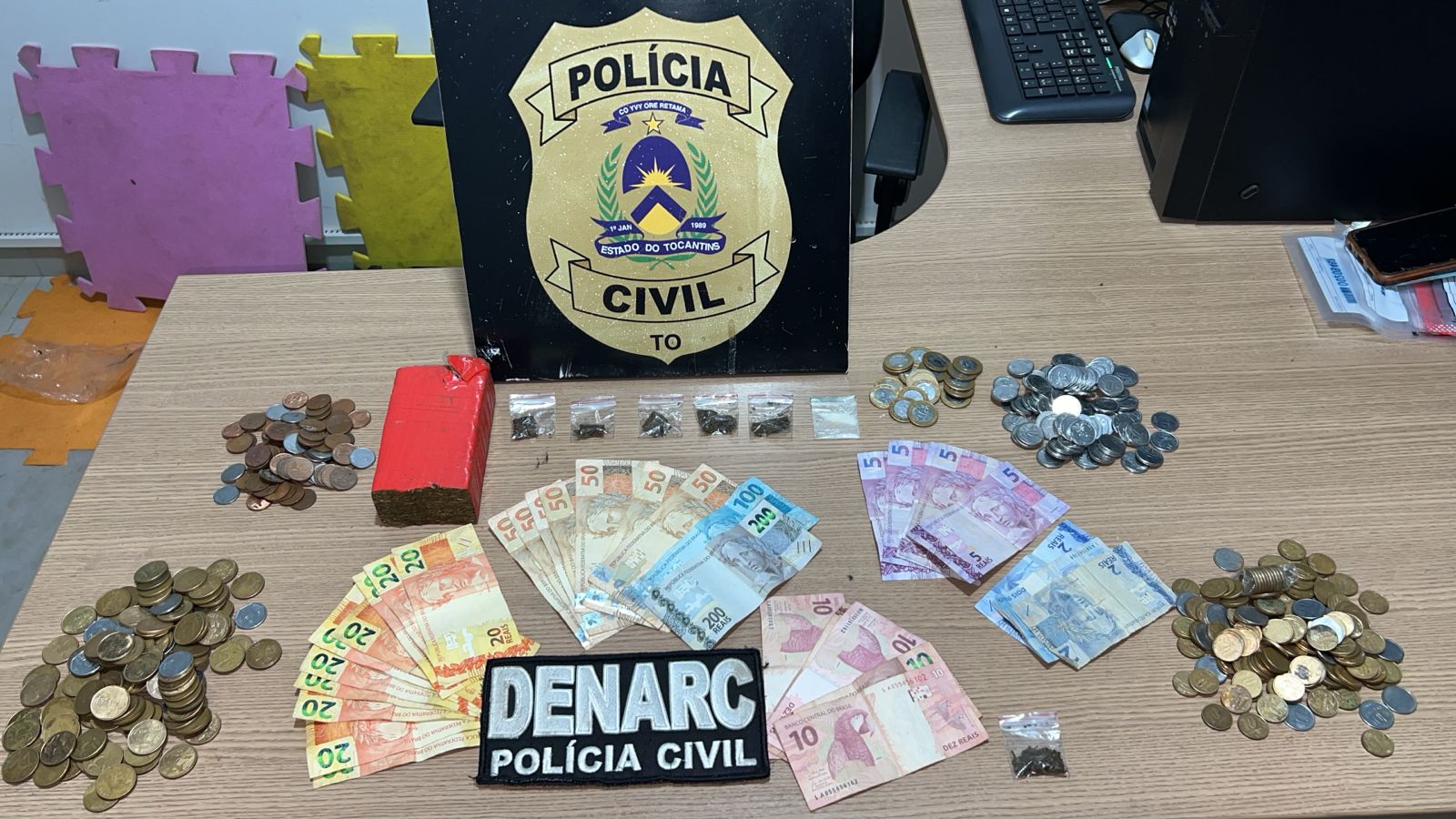 Em Araguaína, Polícia Civil prende homem por tráfico de drogas