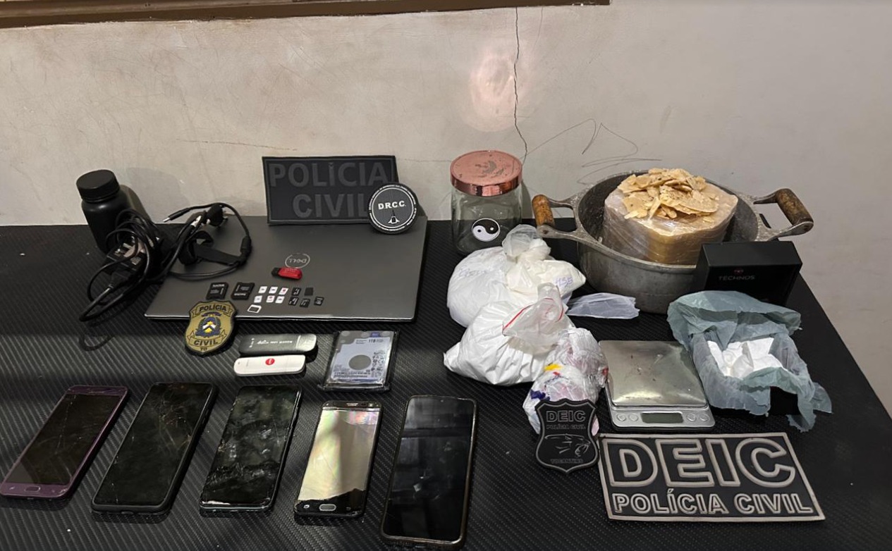 Operação Carteira Vazia: Polícias Civis do Tocantins e do Distrito Federal prendem suspeito de furtar R$ 300 mil em criptomoedas e desarticulam laboratório de produção de crack em Paraíso