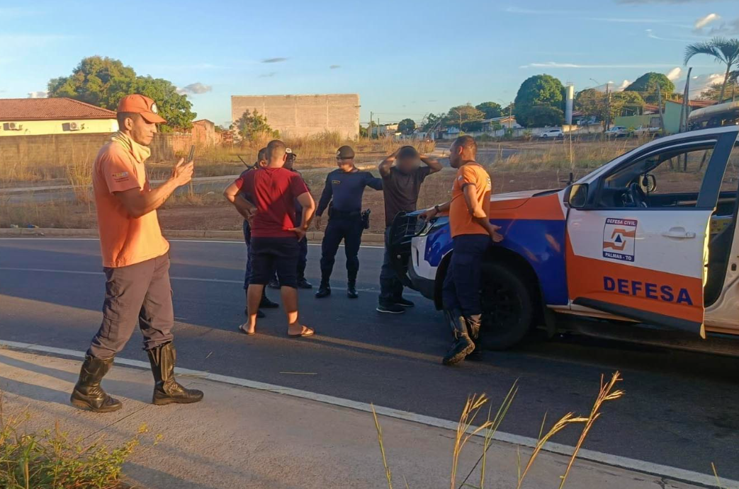 Guarda Metropolitana e Defesa Civil atuam juntas e detêm suspeito de tentativa de roubo