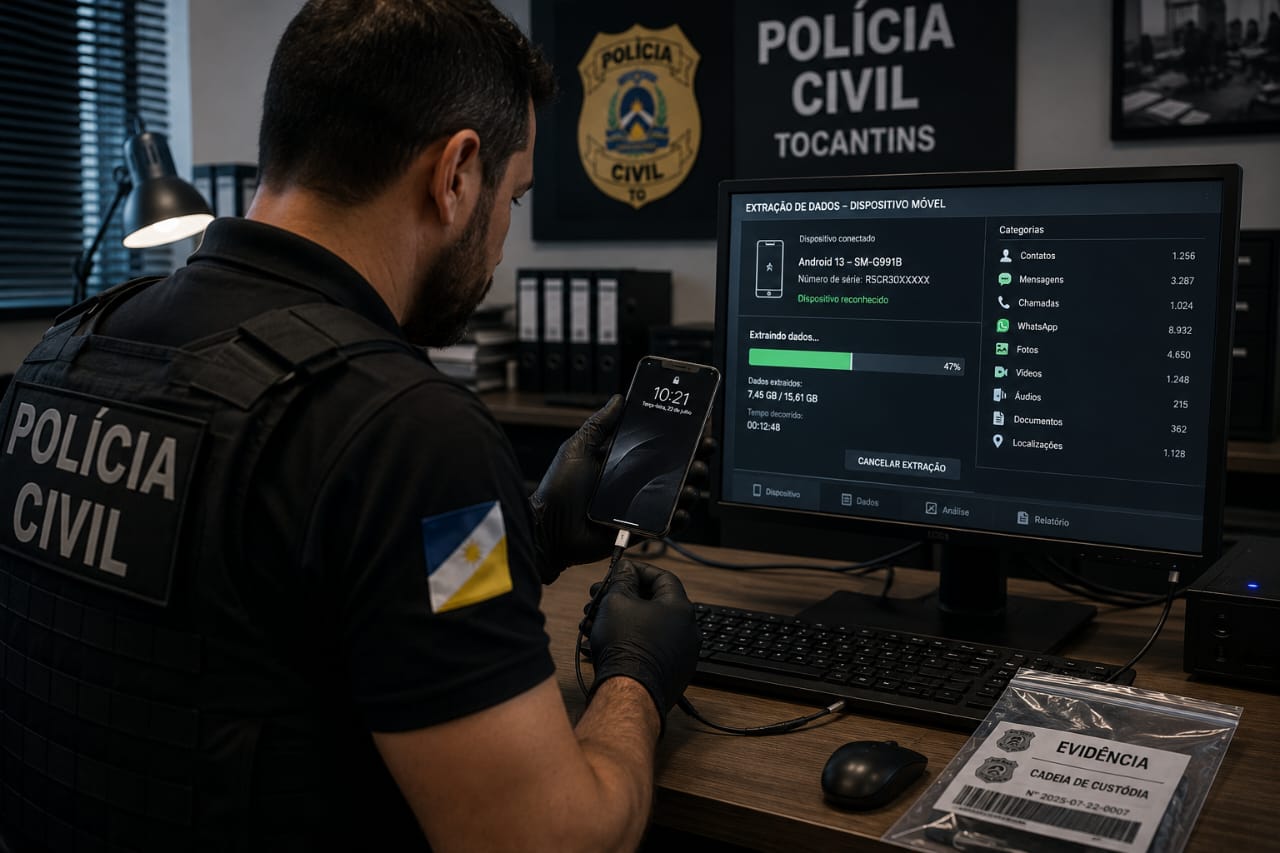 Ferramenta inédita desenvolvida no Tocantins para extração de dados de celulares é disponibilizada para forças de segurança de todo o país