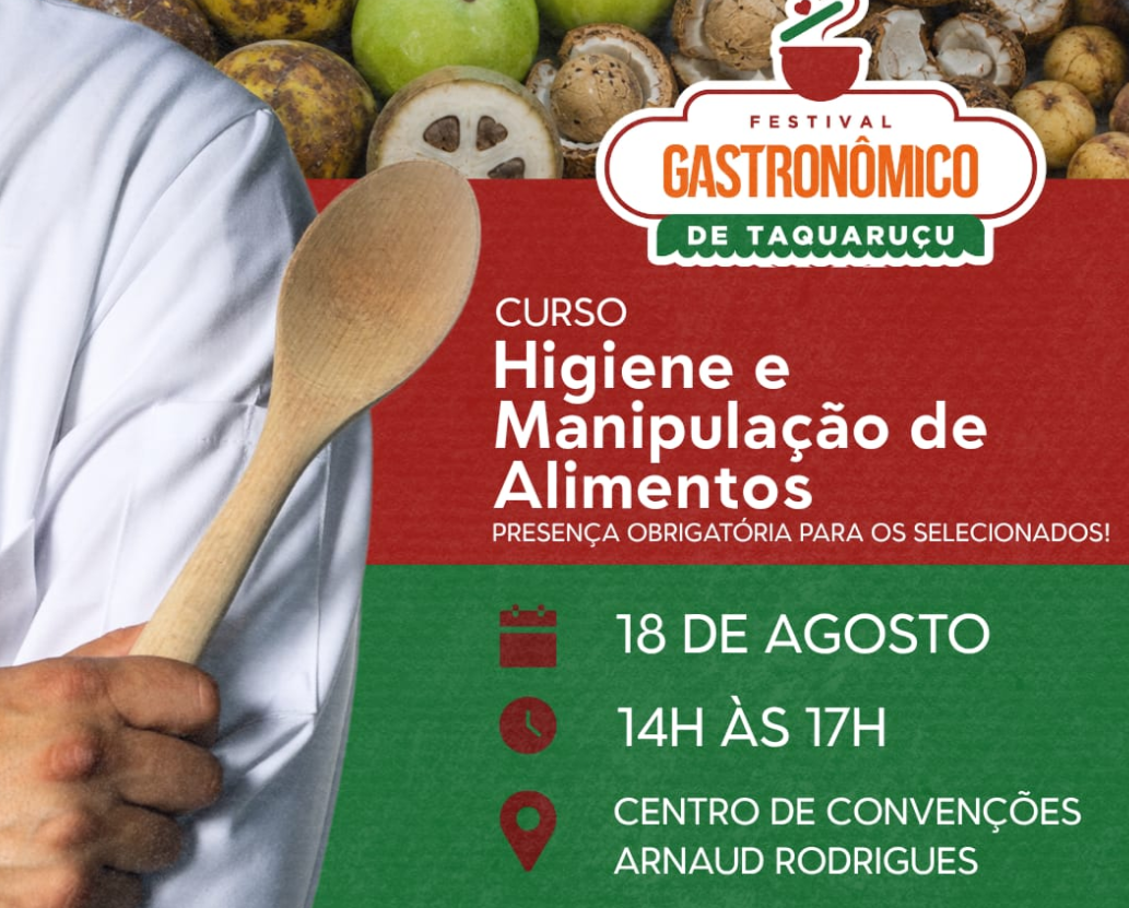 Screenshot 2026-08-17 14.41.52 Aprovados para o Festival Gastronômico de Taquaruçu são convocados para cursos obrigatórios nesta terça, 18, e quarta, 19