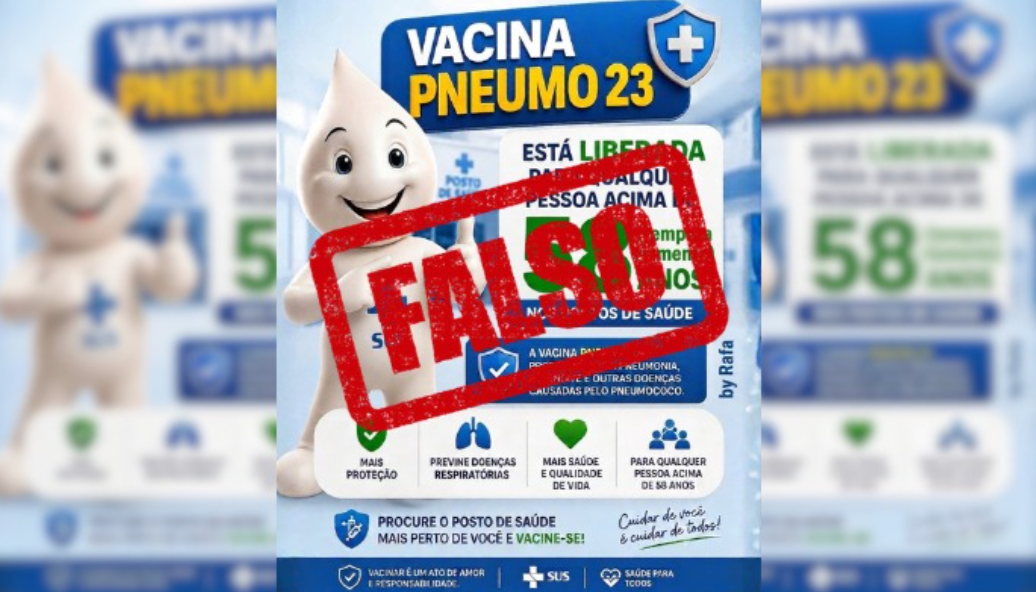 Saúde de Palmas alerta população sobre informação falsa relacionada à vacina Pneumo 23