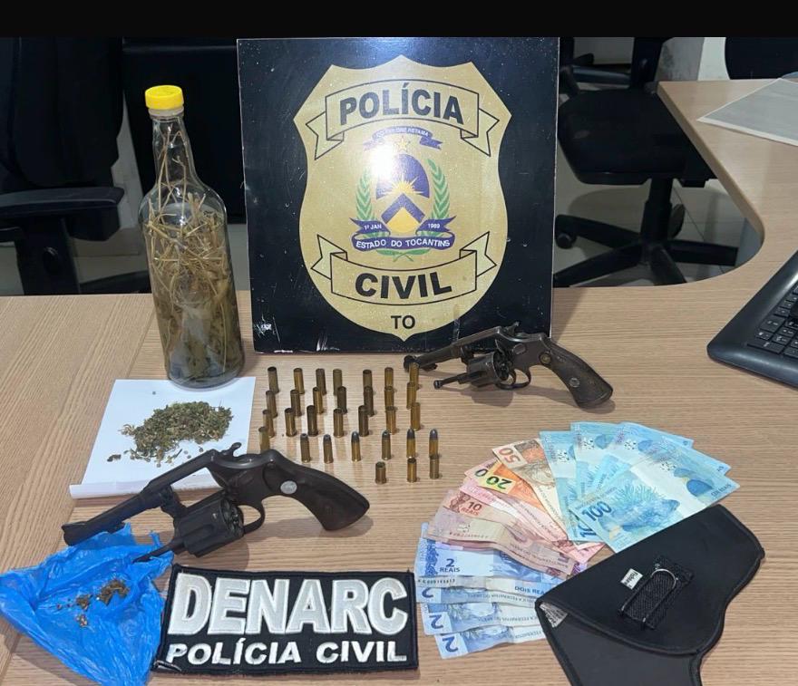 Prisão Babaçulandia - PCTO (1) No norte do Estado, Polícia Civil apreende armas de fogo e prende homem condenado por estupro de vulnerável