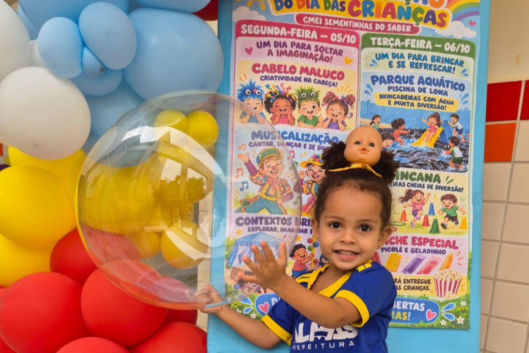 Semana da Criança transforma rotina de Cmeis e escolas de Palmas com muita diversão